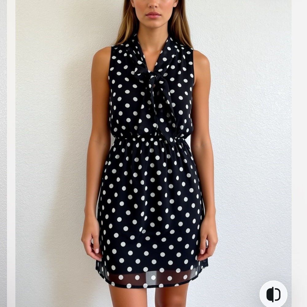 Forever 21 Black and White Polka Dot Mini Dress